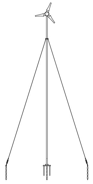 Leading Edge Guyed Tower Kit (up to 7.5m)