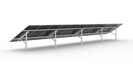 Solarport 1-in-Portrait Single-Post Ground Mount Kit