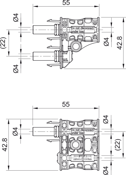 Stäubli MC4 Branch Connectors