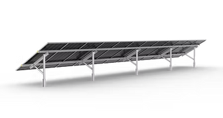 Solarport 1-in-Portrait Single-Post Ground Mount Kit
