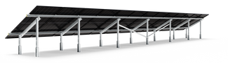 Solarport 1-in-Portrait Twin-Post Ground Mount Kit