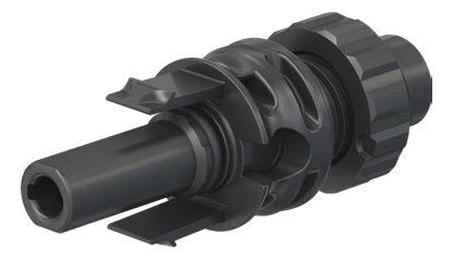 Stäubli MC4 and MC4-Evo 2 Panel Receptacle Connectors