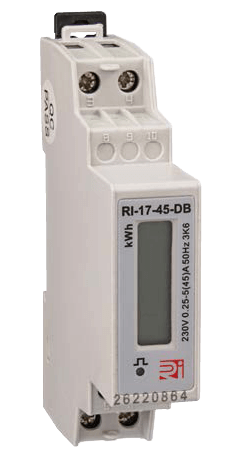 DIN rail mounted kWh meter