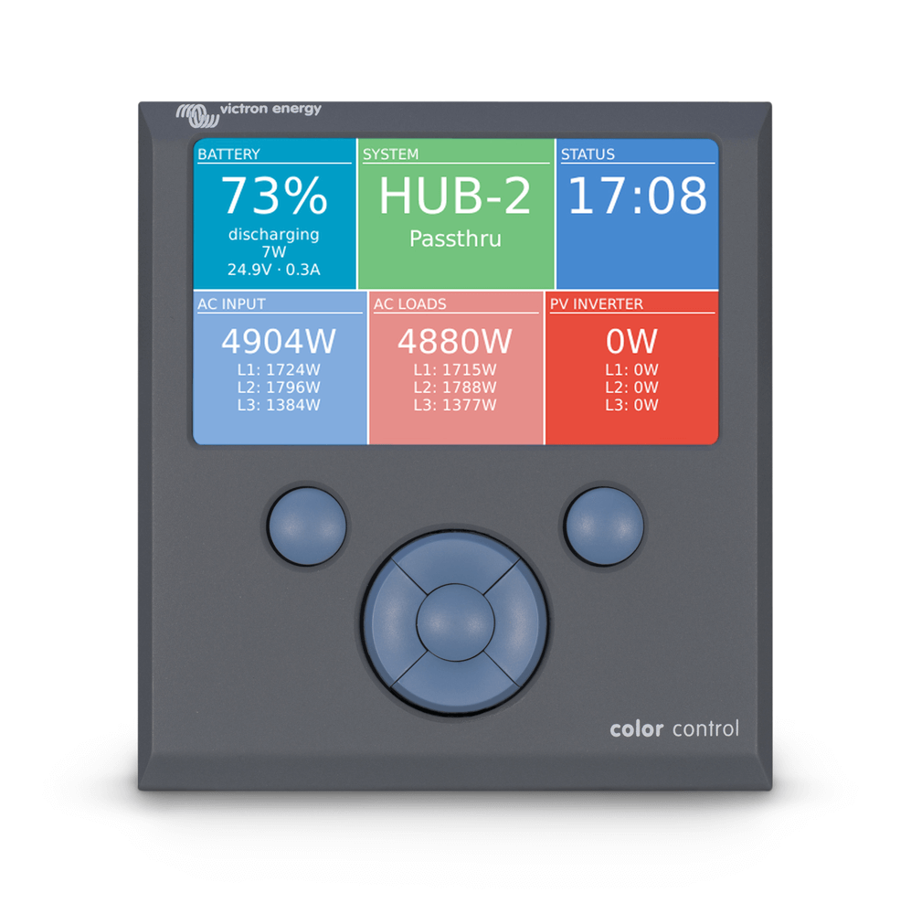 Colour Controlor Panel Screen Victron Colour Control GX Display/Monitor – Wind & Sun