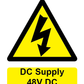 DC supply - xxV DC label